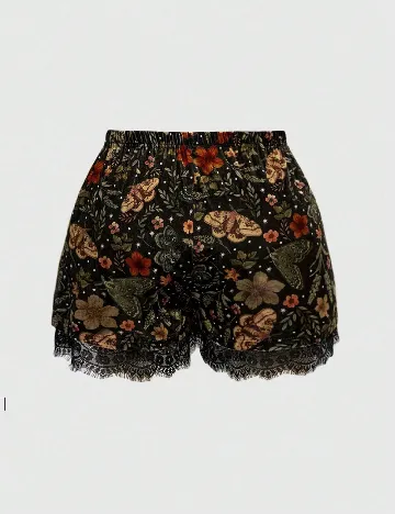 Pantaloni scurti Romwe Plus Size, mix culori