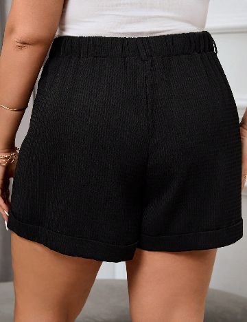 Pantaloni scurti SHEIN CURVE, negru