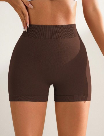 Colanti scurti SHEIN, maro