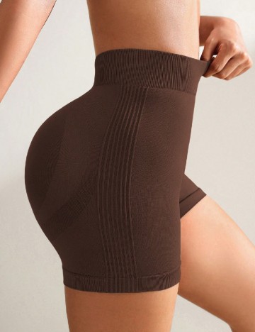 Colanti scurti SHEIN, maro