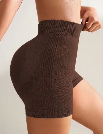 Colanti scurti SHEIN, maro