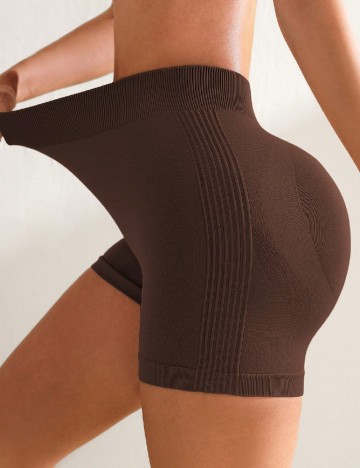 Colanti scurti SHEIN, maro