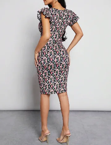 Rochie scurta SHEIN Maternity, floral print
