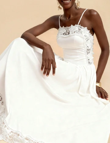 Rochie lunga SHEIN, alb