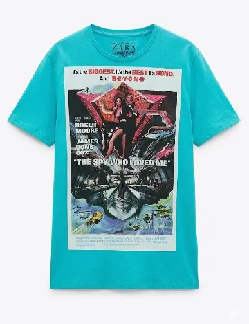 Tricou Zara, turcoaz