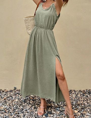 Rochie lunga SHEIN, verde