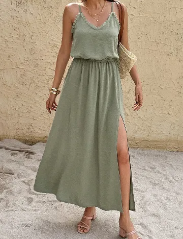 Rochie lunga SHEIN, verde