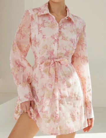 Rochie scurta Aveloria, roz