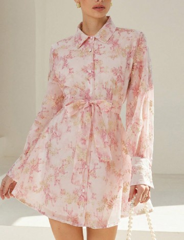 Rochie scurta Aveloria, roz