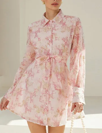 Rochie scurta Aveloria, roz