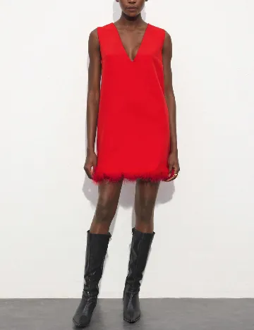 Rochie scurta SHEIN, rosu