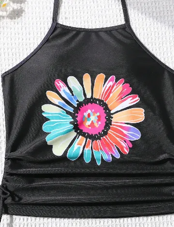 Costum de baie Shein Kids, floral print