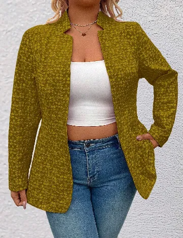 Blazer SHEIN CURVE, verde