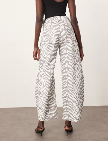 Blugi Arrange, alb/gri