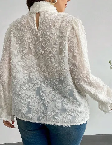 Bluza SHEIN CURVE, ecru