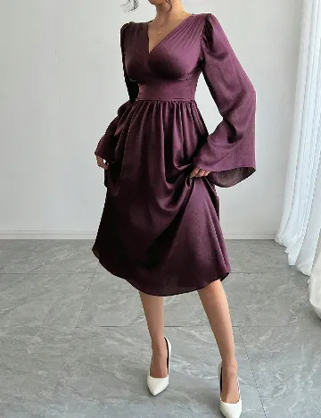 Rochie medie Dazy, mov