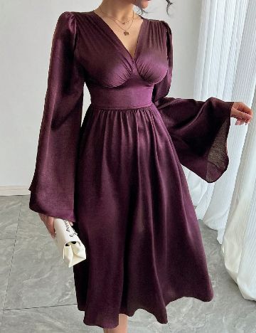 Rochie medie Dazy, mov