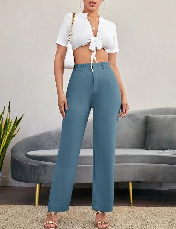 Pantaloni SHEIN, albastru