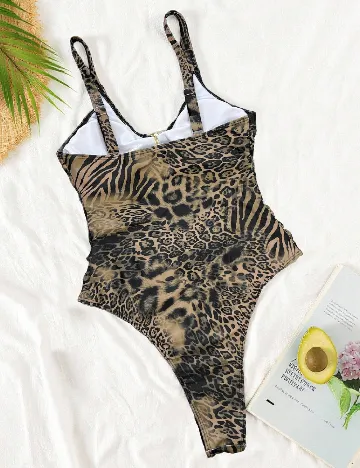 Costum de baie SHEIN, animal print