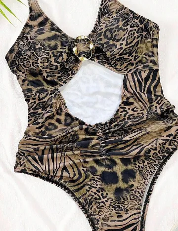 Costum de baie SHEIN, animal print