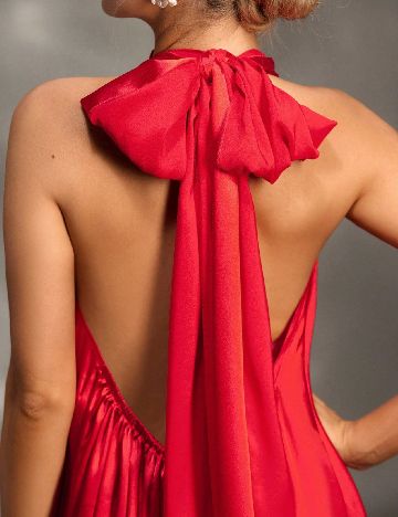 Rochie lunga SHEIN Maternity, rosu