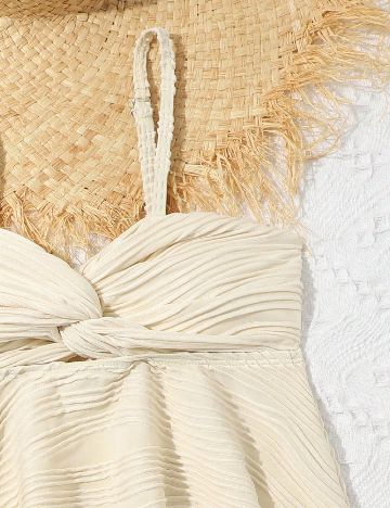 Costum de baie Shein Kids, crem