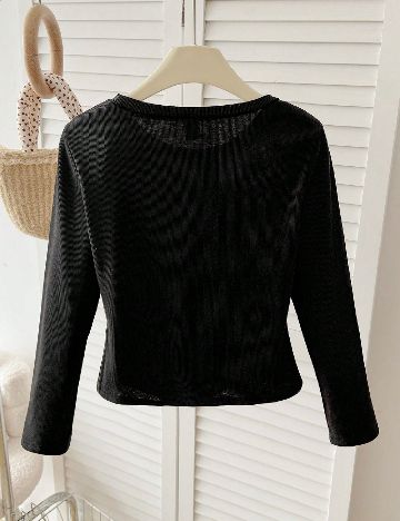 Bluza Shein Kids, negru