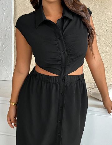 Rochie lunga SHEIN CURVE, negru