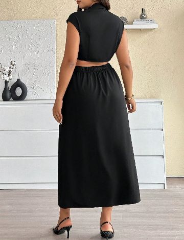 Rochie lunga SHEIN CURVE, negru