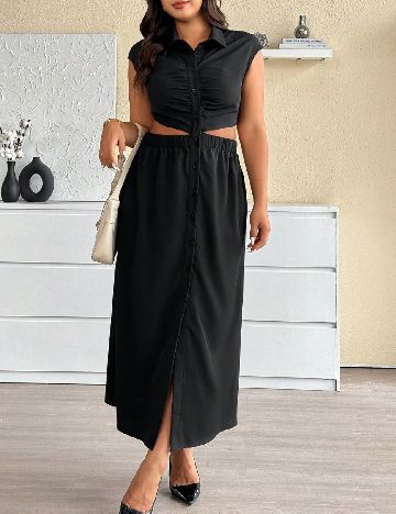 Rochie lunga SHEIN CURVE, negru