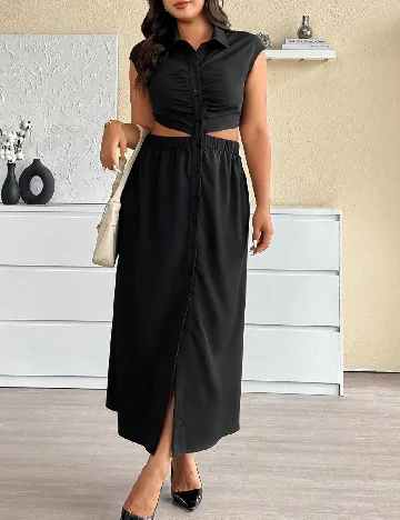 Rochie lunga SHEIN CURVE, negru