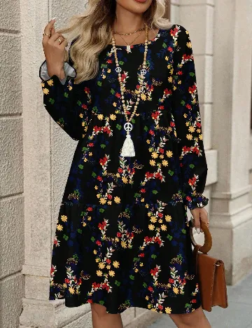 Rochie scurta SHEIN, floral print