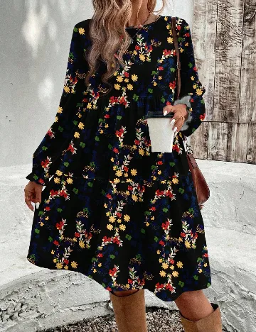 Rochie scurta SHEIN, floral print