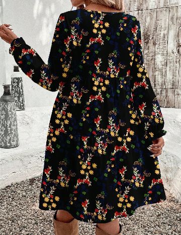 Rochie scurta SHEIN, floral print