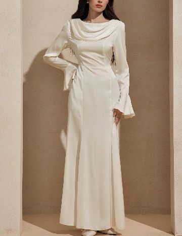 Rochie lunga SHEIN, ecru