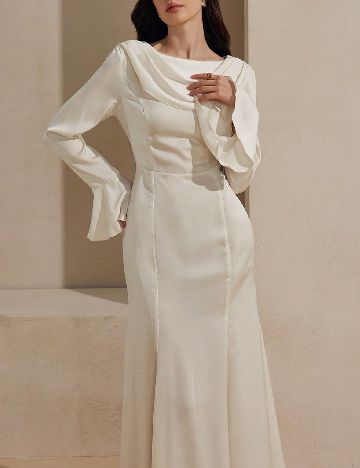 Rochie lunga SHEIN, ecru