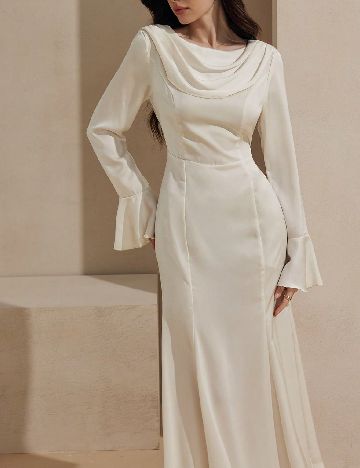 Rochie lunga SHEIN, ecru