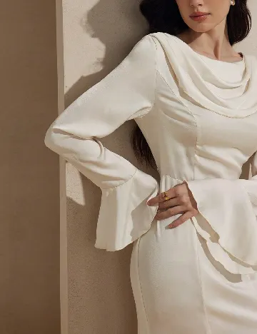 Rochie lunga SHEIN, ecru