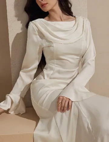 Rochie lunga SHEIN, ecru