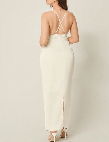 Rochie lunga SHEIN CURVE, ecru