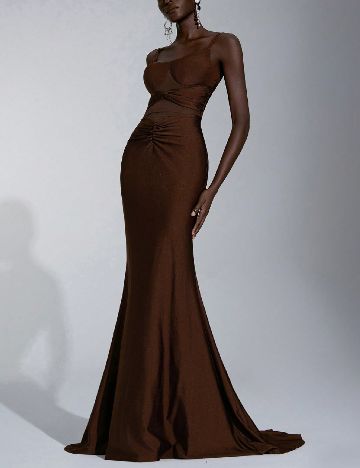 Rochie lunga SHEIN, maro