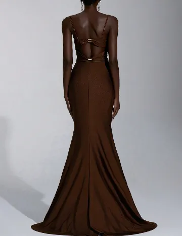 Rochie lunga SHEIN, maro