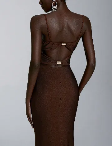 Rochie lunga SHEIN, maro