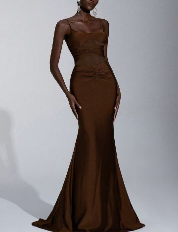 Rochie lunga SHEIN, maro