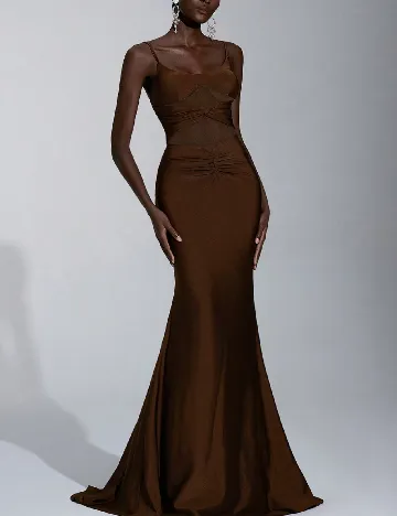 Rochie lunga SHEIN, maro