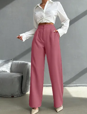 Pantaloni SHEIN, roz