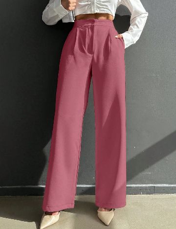 Pantaloni SHEIN, roz