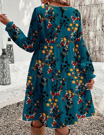 Rochie scurta SHEIN, floral print