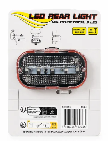 Lumina LED spate bicicleta Zd Trading, mix culori