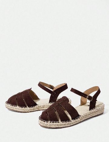 Espadrile SHEIN, maro